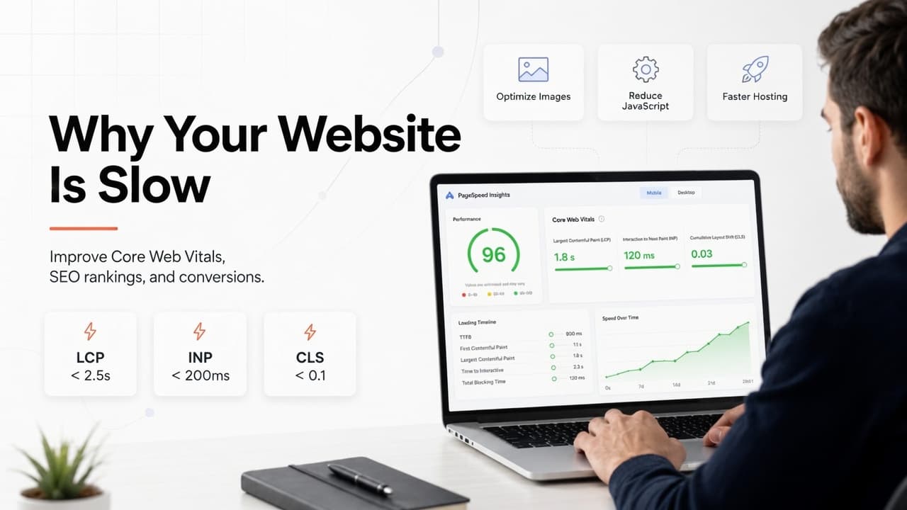 Why Your Website Is Slow (And How Core Web Vitals Affect Sales & Rankings) cover