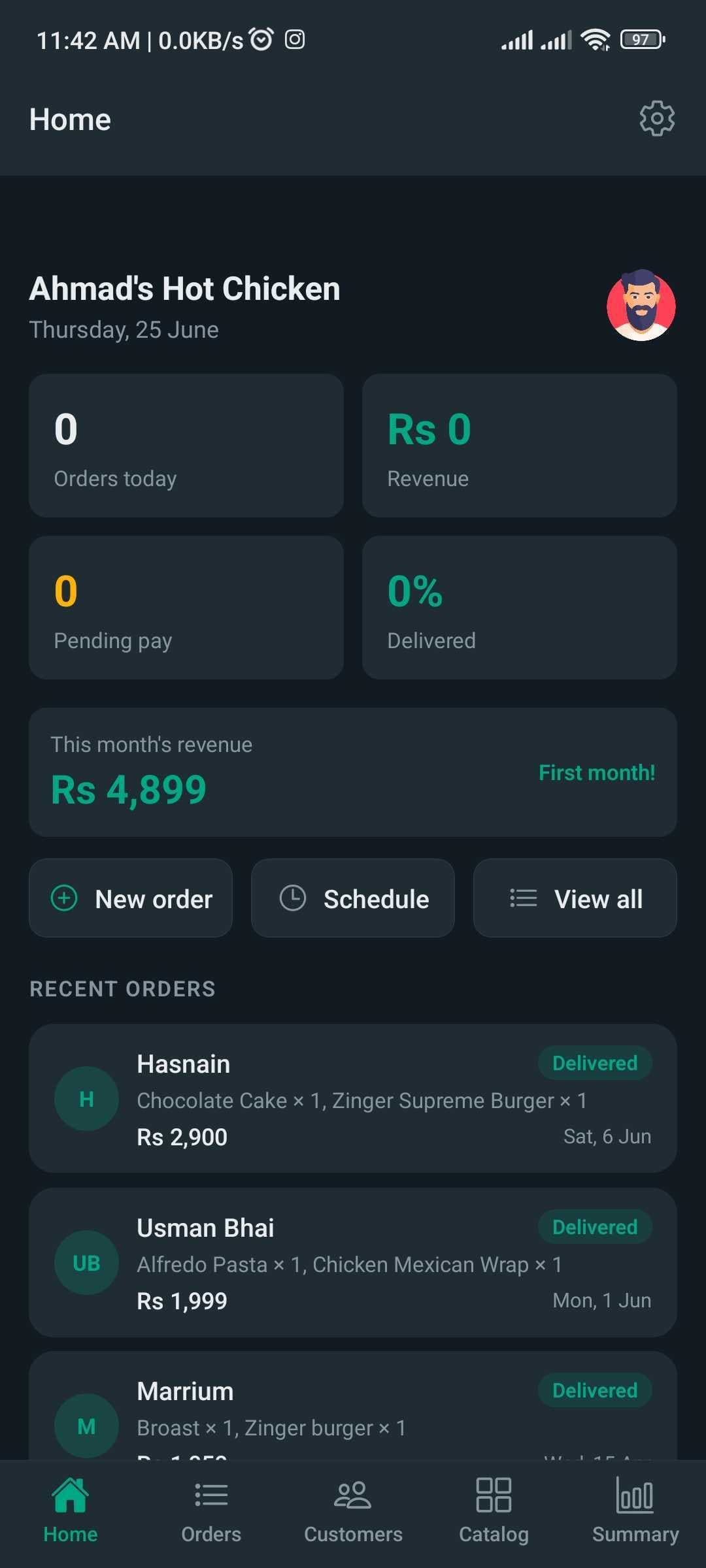 OrderFlow - Order & Inventory Manager screenshot 1